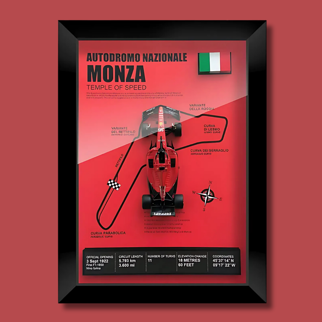 3D F1 Car Frame - Leclerc's SF23