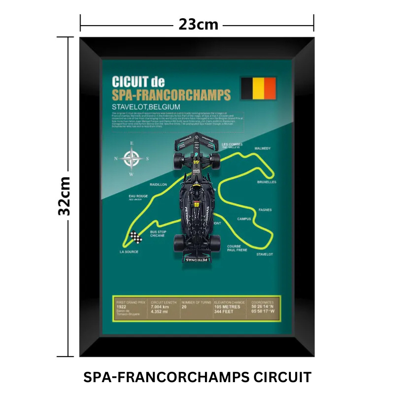 3D F1 Car Frame - Hamilton's W14E