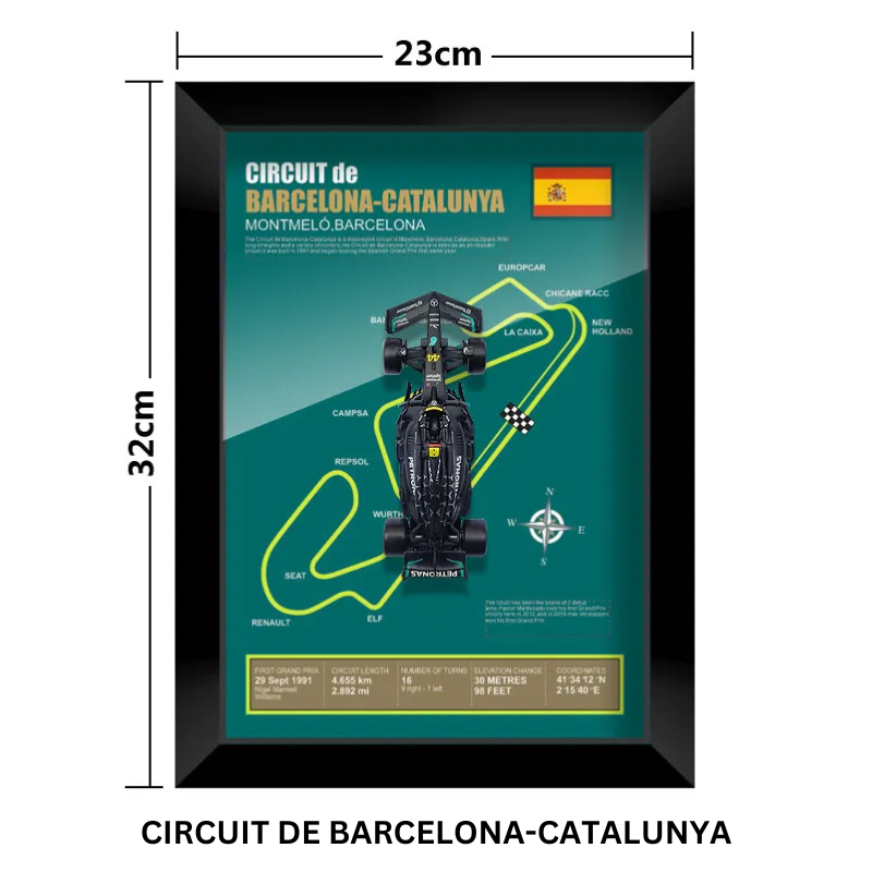 3D F1 Car Frame - Hamilton's W14E