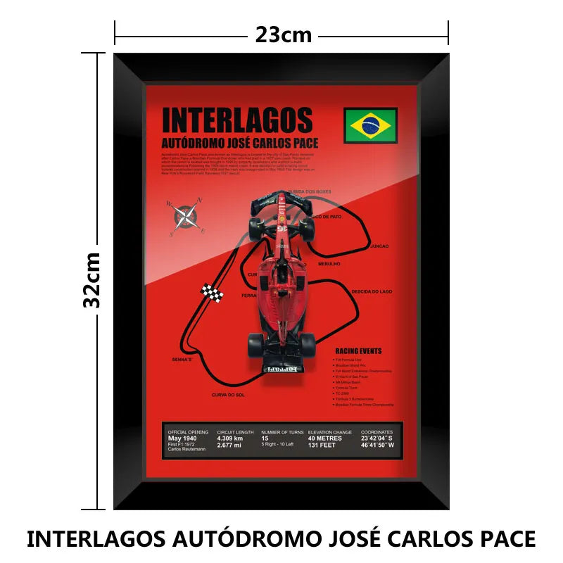 3D F1 Car Frame - Leclerc's SF23