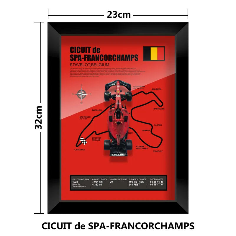 3D F1 Car Frame - Leclerc's SF23
